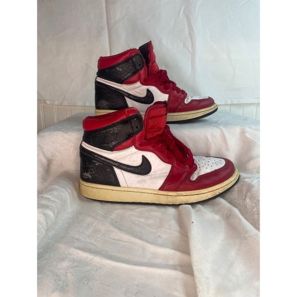 Nike Air Jordan Other - Nike Air Jordan 1 Retro High OG Satin Red Snakeskin CD0461-601 Womens 8 Mens 6.5